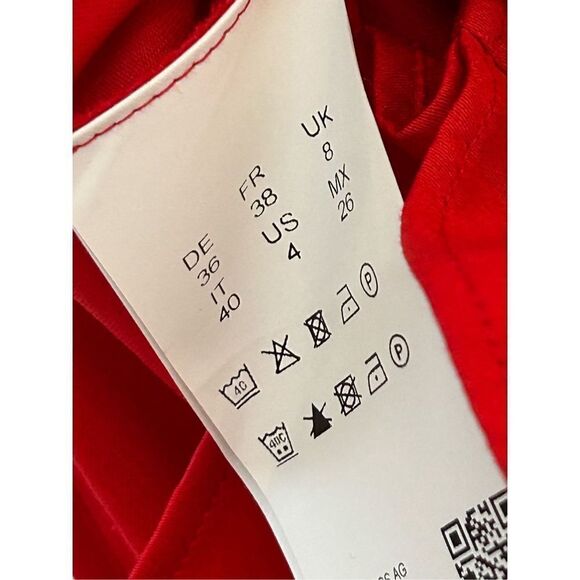 Hugo Boss Basenia Sleeveless Blouse Top Red Women’s Size US 4 NWT - Picture 8 of 8